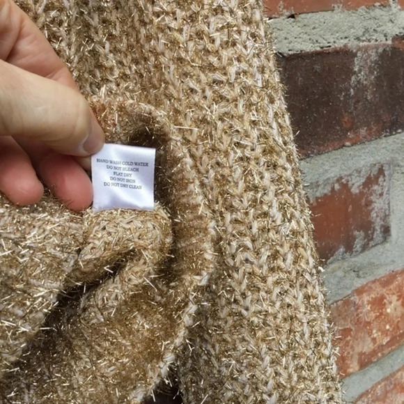 Morgan Claire Women’s Glitter Gold Sweater - Picture 5 of 5